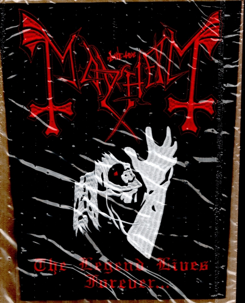 Mayhem - The Legend lives Backpatch