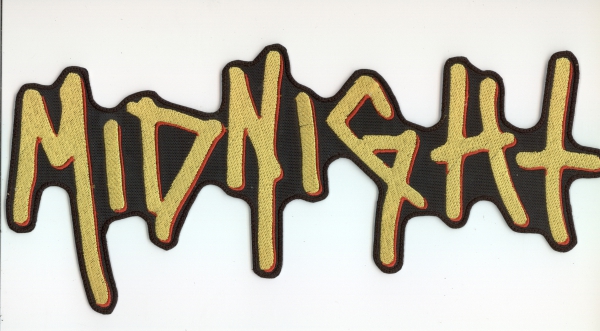 Midnight - Yellow Red Logo Backpatch