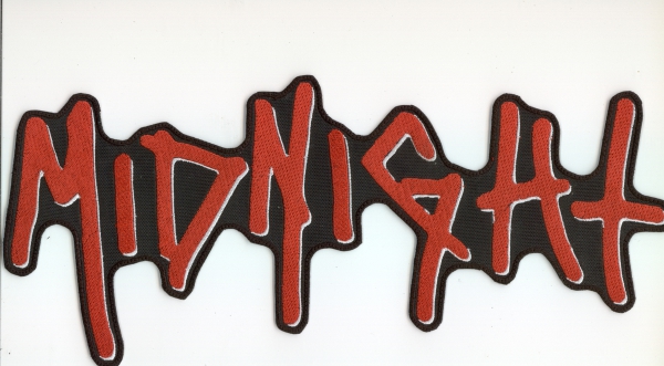 Midnight - Red White Logo Backpatch