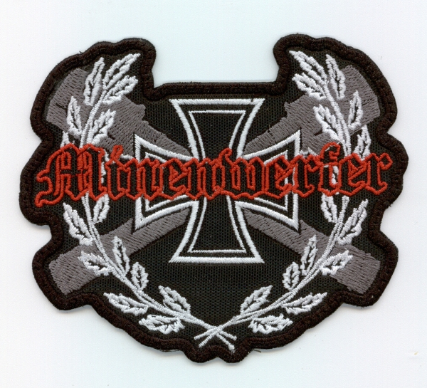 Minenwerfer - Red Grey Logo Patch