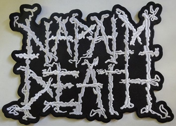 Napalm Death - White Logo Backpatch