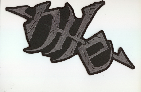 Nile - Grey Logo Backpatch