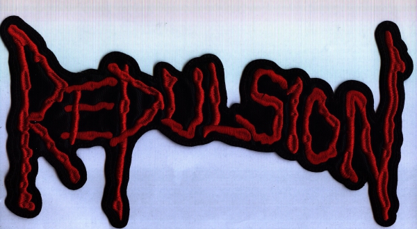 Repulsion - Rotes Logo Rückenaufnäher