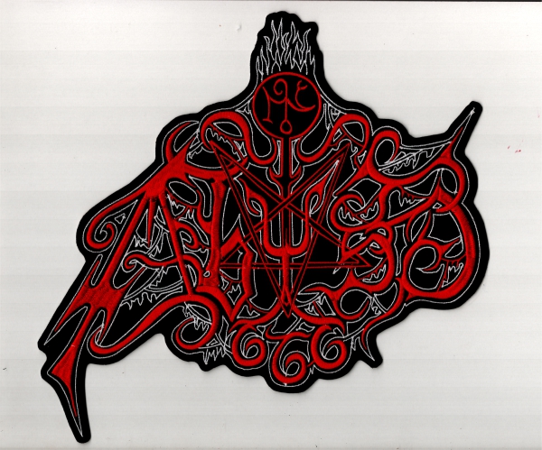 The Abyss - Weiss Rot Weisses Logo Rückenaufnäher