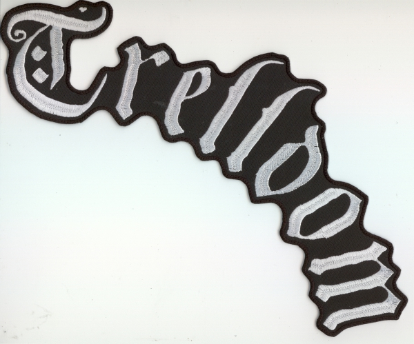 Trelldom - White Logo Backpatch