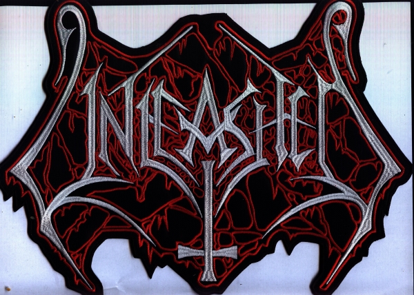 Unleashed - Rot Weisses Logo Rückenaufnäher