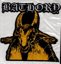 Bathory - Yellow Goat & White Logo Top Backpatch