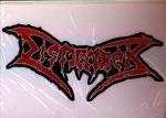 Dismember - Weiss Rot Weiss Logo Rückenaufnäher
